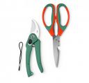 Multipurpose Gardening Scissors & Green Pruner Set of 2– Heavy Duty Garden Shears (GTK)