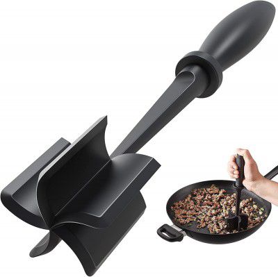 Multipurpose Meat Chopper and Masher, Heat Resistant Nylon Ground Beef Masher Tool 