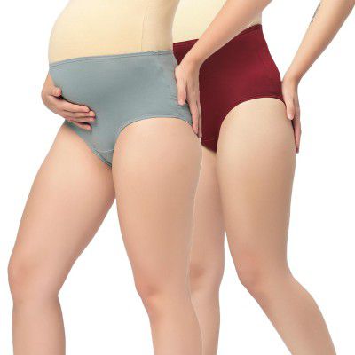 Mumchief Multi Color High Waist Set of 2 Soft Cotton for Women