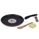 Mumma's LIFE Non Stick Dosa Tawa with Sturdy Riveted and Bakelite Handle (Induction and Gas Stove Friendly), Non Toxic and PFOA Free, 24 Months Warranty (25CM, RED)...