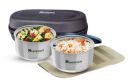 Mumma's LIFE- Stainless Steel Lunch Box Set of 2 (280 ml Each)...