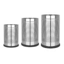 Mumma's LIFE Stainless Steel Perforated Bin| Garbage Bin, Trash Can for Home, Kitchen, Bathroom and Offices Pack Of 3 (6,10 And 18 Liters)...