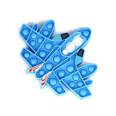 Munchkin Land Aeroplane Fighter Jet Popit Fidget Toy - Large Size (7.5 inch x 5 inch)