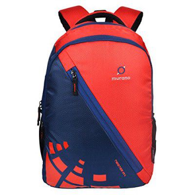Murano Twister 29 LTR Casual Backpack with 2 Compartment and Polyester Water Resistance Backpack for Men and Women- Navy Blue