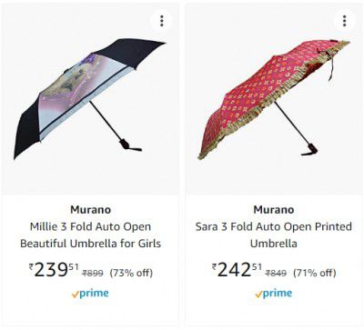 Murano Umbrella for Girls upto 70% off