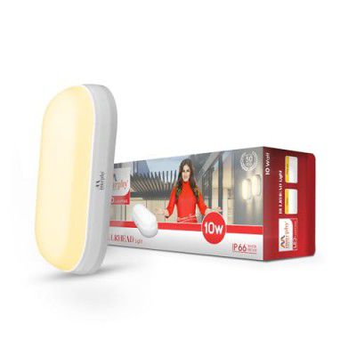 Murphy 10W LED Oval Shape Bulkhead Wall Lamp | IP66 Waterproof Outdoor Light | Warm White | 2-Year Warranty