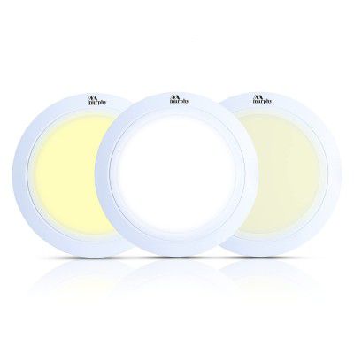 Murphy 10Watts Vega 3-In-1 Round Led Panel Ceiling Color Changing Light - Pack Of 20(Others)