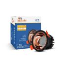 Murphy 12W Black Body Rose Gold Finish COB Spot Down Light : Warm White, Pack of 1...