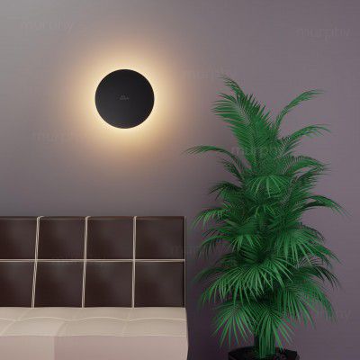 Murphy 12W Black Moon LED Wall Lamp – 2-Year Warranty 