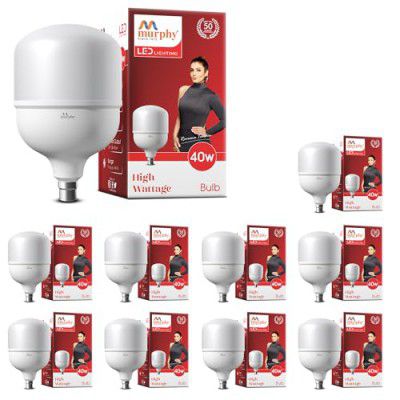 BIG LOOT | Murphy 40w B22 LED Cool White Bulb [ Pack of 10 ]