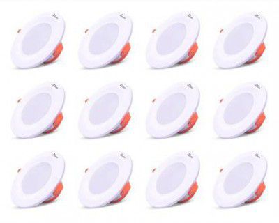 MURPHY LED 6W BRIGHT Concealed box down light (Cool White , Pack of 12) Recessed Ceiling Lamp  (White)