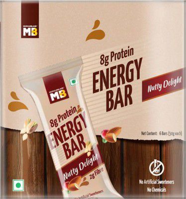 MUSCLEBLAZE Energy Bar, Nutty Delight Nutrition Bars (300 g, Nutty Delight)
