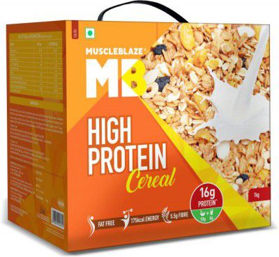 MUSCLEBLAZE High Protein Breakfast Protein Cereal (1 kg, Unflavored)