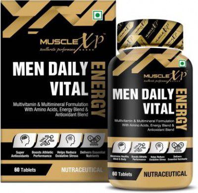 MuscleXP Men Daily Vital Energy With Multivitamins - 60 Tablets  (60 Tablets)