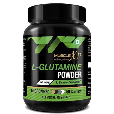 MuscleXP Micronized L-Glutamine Powder - 250g, Unflavored