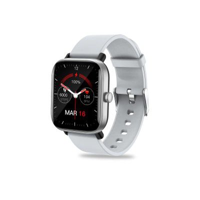 MUSTARD Tempo Smart Watch with 1.69" HD Display (Silver)