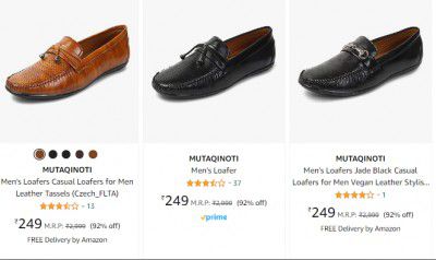 MUTAQINOTI Men's Shoes @ Rs 249 | Upto 92% Off