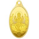 Muthoot Gold Bullion Corporation 24 kt (999.9) Goddess Lakshmi Gold Pendant - 2 gm...