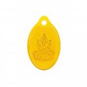 Muthoot PAPPACHAN Swarnavarsham 24K (999) Yellow Gold Oval Laxmi Pendant 2 Gram...