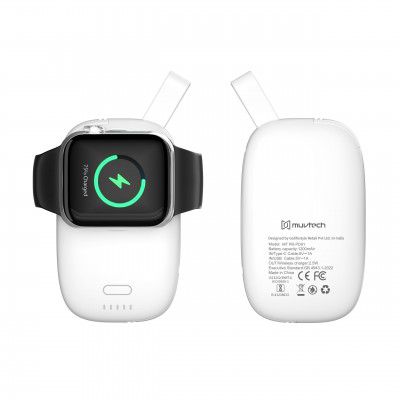 Muvtech 1200mAh Magnetic Hold Wireless Watch Charger