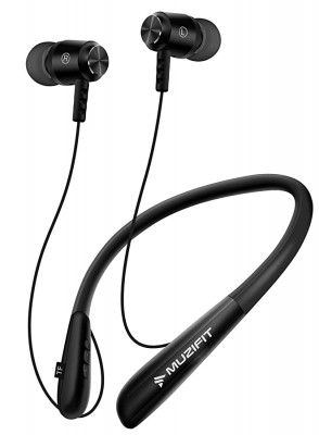 MUZIFIT Boomband RX 350 Bluetooth Headphones Wireless Neckband Headset with 10 Hours Battery