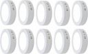 MVL 9 Watts Round Led Surface Down Light, White Pack of 10 Ceiling Light Ceiling Lamp (White)...