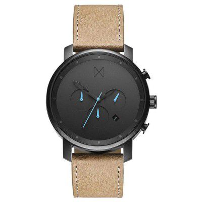 MVMT Leather Chrono Analog Gray Dial Men's Watch-D-Mc01Gml