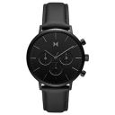 MVMT Legacy Traveler Qtz Multifunction Black Round Dial Men's Watch|Black Leather Material|Black Color Band - 28000280-D...