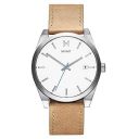 MVMT Mens Analog Silver Dial Brown Band Leather Watch...