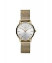 MVMT Stainless Steel Avenue Qtz Basic Slim White Round Dial Women's Analog Watch|Ionic Plated Gold Steel Material|Gold Color Band - 28000114-D...
