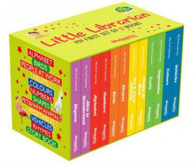 My First Learning Little Library Set Of 12 Board Books - Preschool And Giftset For Kids  (Hardcover unknown)