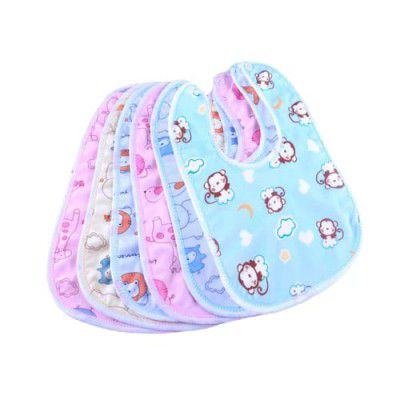 MY NEWBORN by 10CLUB Fastdry Bibs - 6pcs | Baby Bibs for 6 to 12 Months