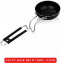 My Store Heavy Quality Base Iron Tadka Pan 12 cm diameter 0.2 L capacity (Cast Iron, Steel)...