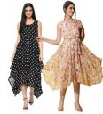 My Swag Women's Combo A-Line Knee-Length Casual Dress...