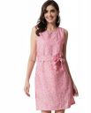 My Swag Women's Georgette U Neck Fit Flare Regular Cape Dress...