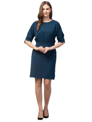 My Swag Women's Rayon Knee-Length Sheath Dress