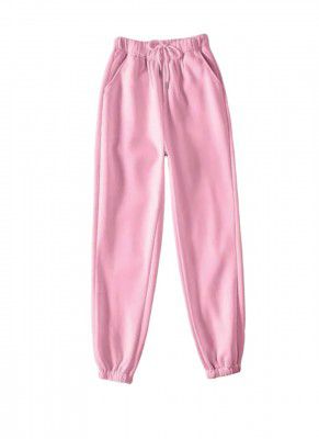 My Swag Womens Sweatpants Loose Fit Jogger, Comfort Bottom Wear, Fleece Bottom Gym & Sleepwear Winter Trendy Trousers with Pockets Pajama Pants for Womens & Girls