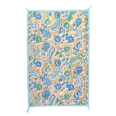 MYFA 2 in 1 Dry Sheet with Towel for Bed and Mattress Protection for Babies (Blue) - Pack of 1