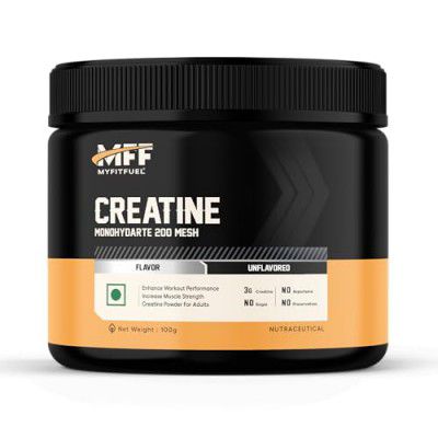 MyFitFuel Creatine Monohydrate 200 mesh (.22 lbs) 100 gm Unflavored