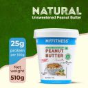 MYFITNESS All Natural Unsweetened Peanut Butter Smooth (510 g)...