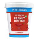 MYFITNESS Schezwan High Protein Spread & Dip | Spicy Smooth Peanut Butter 510g | 27g Protein | Hot & Chilli Nut Butter Spread | Vegan | Gluten & Cholesterol Free | Healthy & Tasty Snacking Partner...