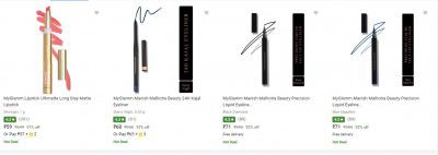 Myglamm Lipsticks & Eye liner up to 91% off