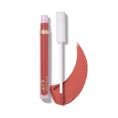 MyGlamm LIT Liquid Matte Lipstick-Swinger (Brown)-3 ml | With Moringa Oil | 12HR Long-lasting Lipstick | Cruelty-Free Matte Lipstick