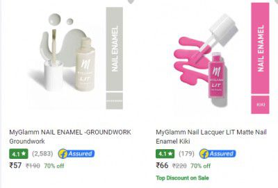 Myglamm Nail Polish Upto 70% Off