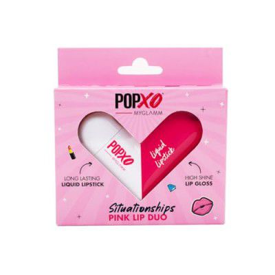 MyGlamm POPxo Liquid Lipstick & Lip Gloss Kit - Partner In Crime (Nude) | 2.5ml each
