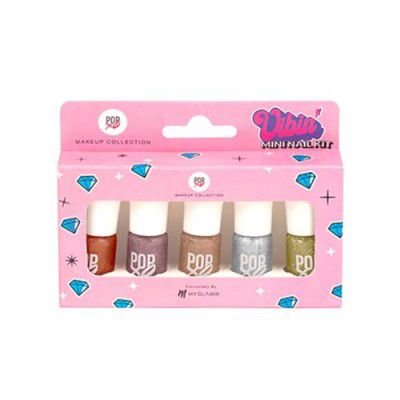 MyGlamm POPxo Makeup Collection -Mini Nail Kit-Dreamin'-5X3ml, Pastels Glossy Finish