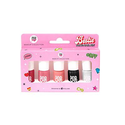 MyGlamm POPxo Makeup - Mini Nail Kit - Bestie - 15ml (Set of 5) | Glossy Nail Polish Set