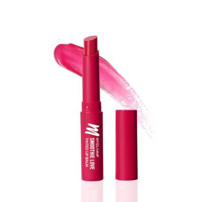 MyGlamm Smoothie Love Tinted Lip Balm - Pomegranate Pop (Medium Pink) | Hydrating, Moisturising Lip Balm with Vitamin E & Hyaluronic Acid(1.5g)