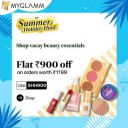 MyGlamm Summer Holiday Haul is now LIVE Flat ₹ 900 Off On Min Order ₹ 1199...