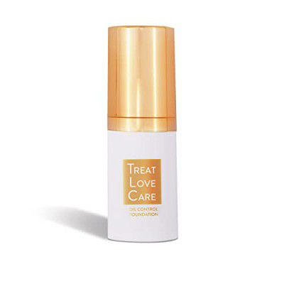 MyGlamm Treat Love Care Oil Control Foundation-Refresh (Nude)-13.7 ml | With Mandarine And Palmetto Extracts | Antimicrobial Liquid Foundation
